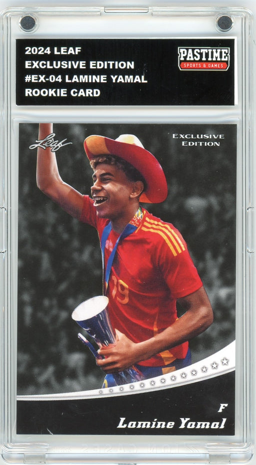 Lamine Yamal #EX-04 2024 Leaf Special Release Exclusive Edition Rookie Card Encased In Magpro