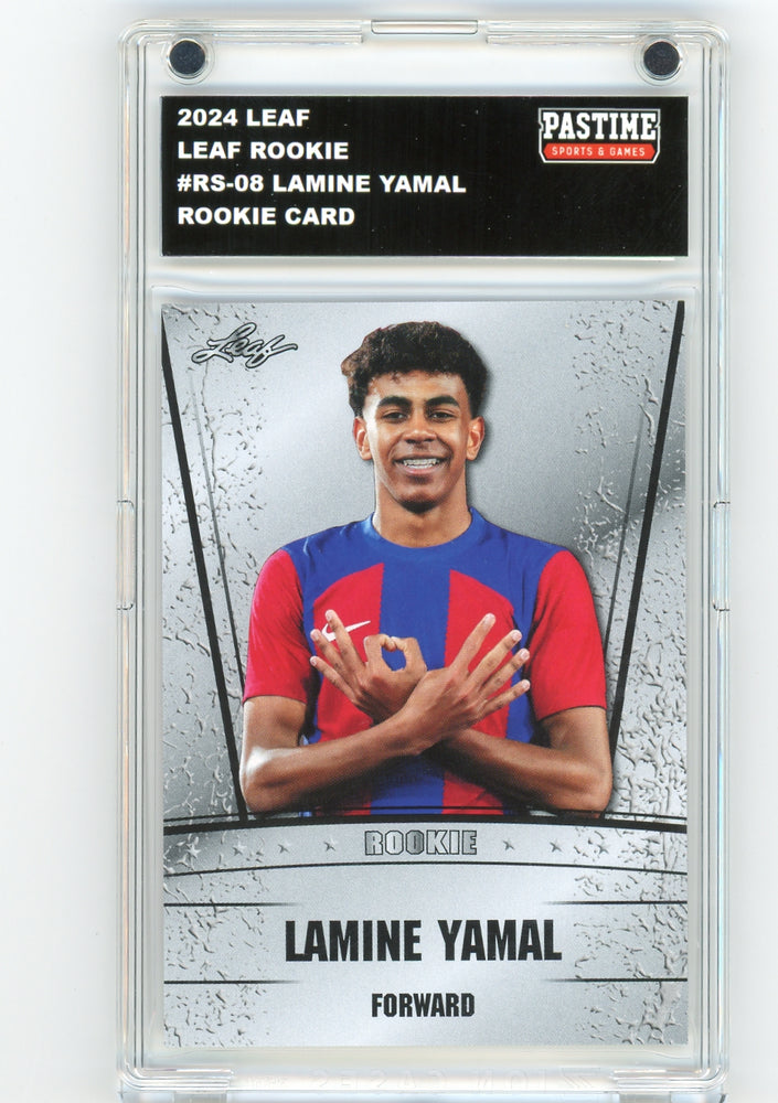 Lamine Yamal #RS-08 2024 Leaf Multi-Sport Rookie Card Encased in Magpro