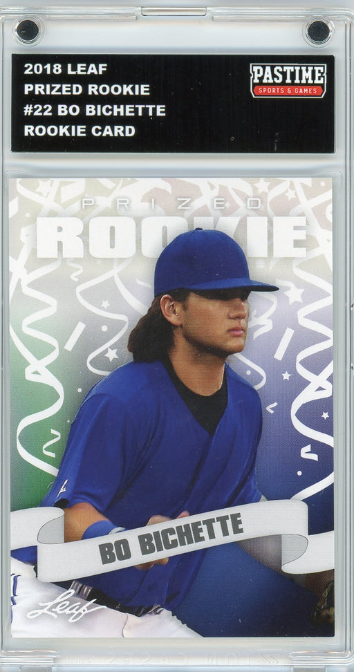Bo Bichette #22 2018 Leaf Special Release Rookie Card Encased in Magpro
