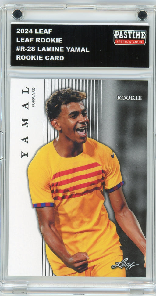 Lamine Yamal #R-28 2024 Leaf Multi-Sport Special Release Rookie Card Encased in Magpro