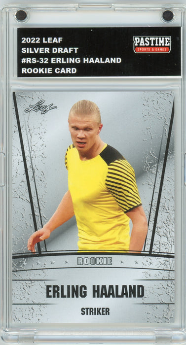 Erling Haaland 2022 #RS-32 Leaf Soccer Player Card Encased in Magpro