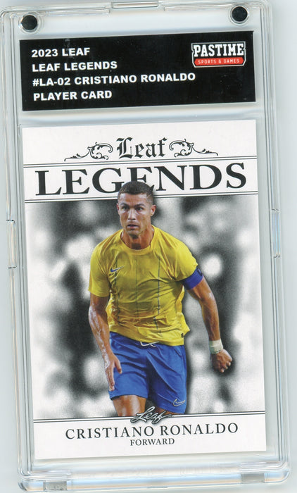Cristiano Ronaldo 2023 #LA-02 Leaf Soccer Player Card Encased in Magpro