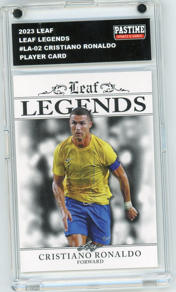 Cristiano Ronaldo 2023 #LA-02 Leaf Soccer Player Card Encased in Magpro