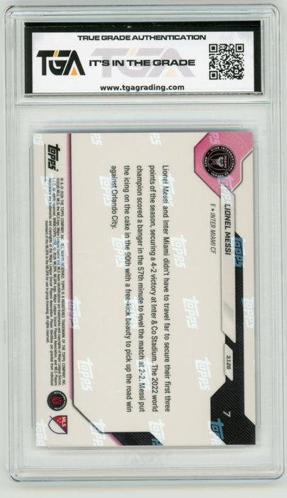 Lionel Messi #7 2026 Topps Now MLS Graded TGA 10 Gem Mint