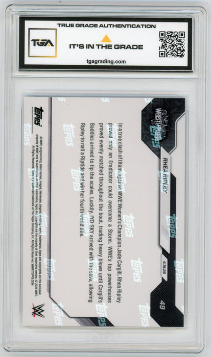 Rhea Ripley #49 2026 Topps Now WWE Graded TGA 10 Gem Mint