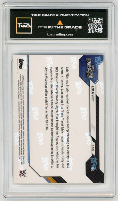 Lola Vice #34 2026 Topps Now WWE Graded TGA 10 Flawless Black Label