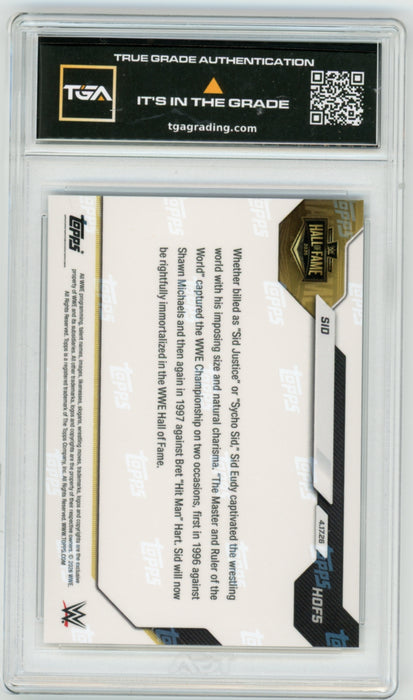 Sid #HOF5 2026 Topps Now WWE Graded TGA 10 Flawless Black Label