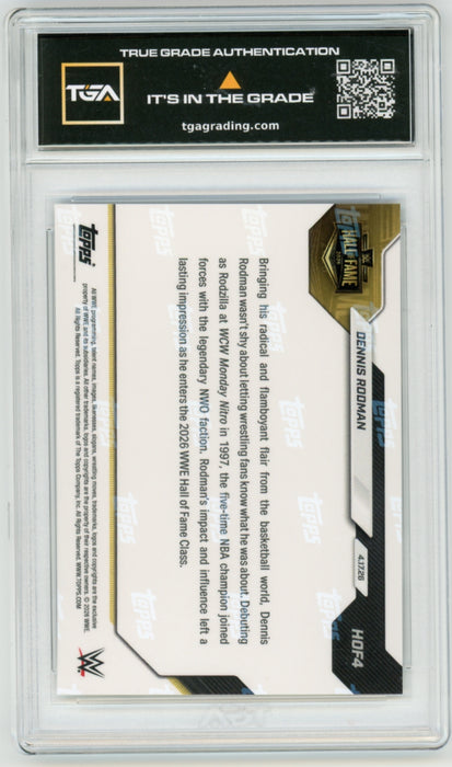 Dennis Rodman #HO4 2026 Topps Now WWE Graded TGA 10 Flawless Black Label