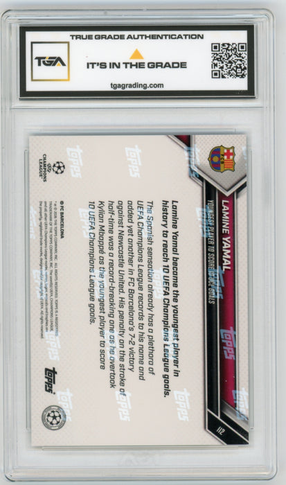 Lamine Yamal #112 2026 Topps Now MLS Graded TGA 10 Gem Mint
