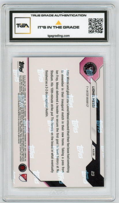 Lionel Messi #23 2026 Topps Now MLS Graded TGA 10 Gem Mint