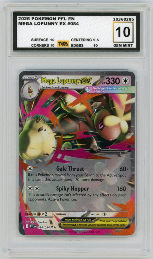Mega Lopunny EX #84 Journey Together Graded TGA 10 Gem Mint