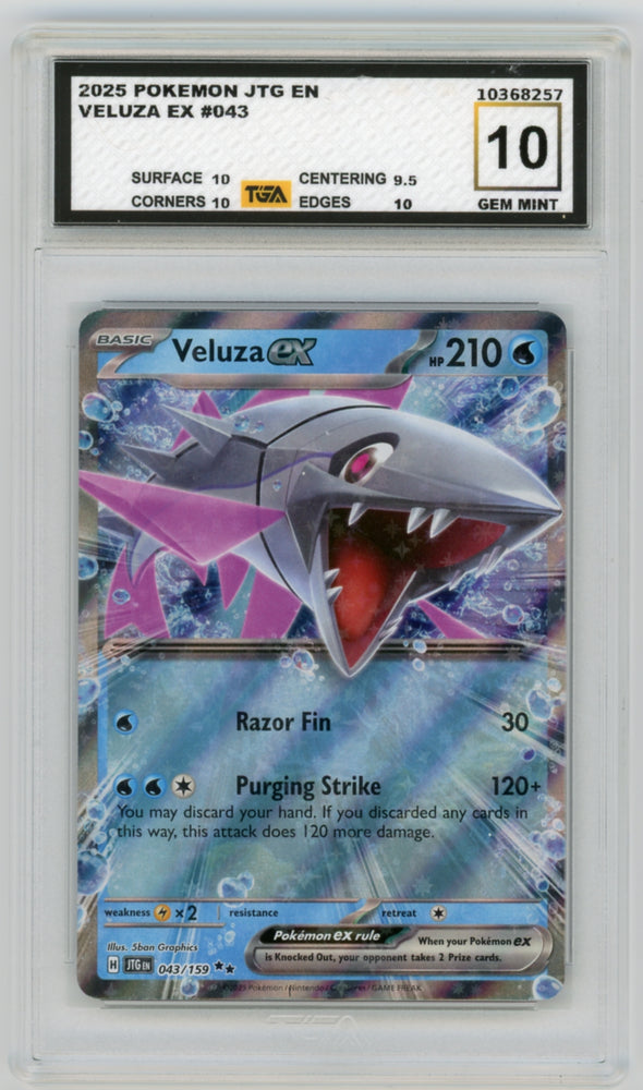 Veluza EX #43 Journey Together Graded TGA 10 Gem Mint