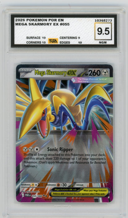Mega Skarmory #55 Perfect Order Graded TGA 9.5 Near Gem Mint