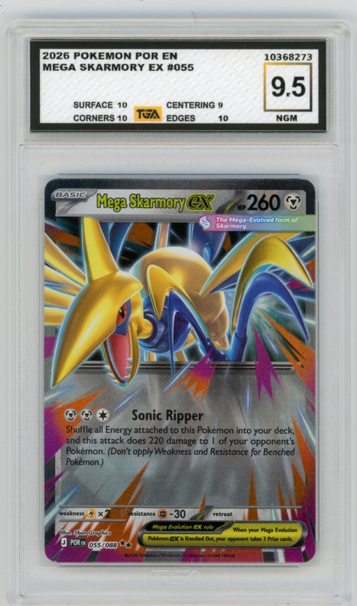 Mega Skarmory #55 Perfect Order Graded TGA 9.5 Near Gem Mint
