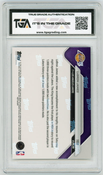 Lebron James #188 2025 Topps Now NBA Graded TGA 10 Gem Mint