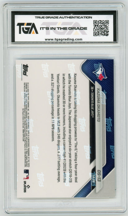 Kazuma Okamoto #OS-13 2025 Topps Now MLB Graded Card TGA 10 Gem Mint