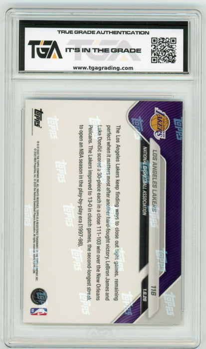 Luka Doncic/Lebron James Los Angeles Lakers #116 2025 Topps Now NBA Graded TGA 10 Gem Mint