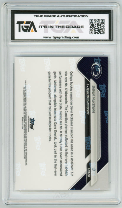 Gavin Mckenna 2025 #3 Bowman U Now Rookie Graded TGA 10 Gem Mint