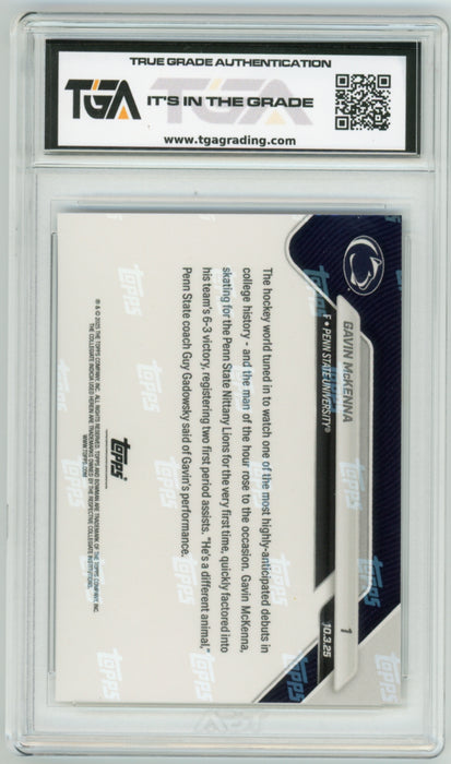 Gavin McKenna 2025 #1 Bowman U Now Rookie Graded TGA 10 Gem Mint