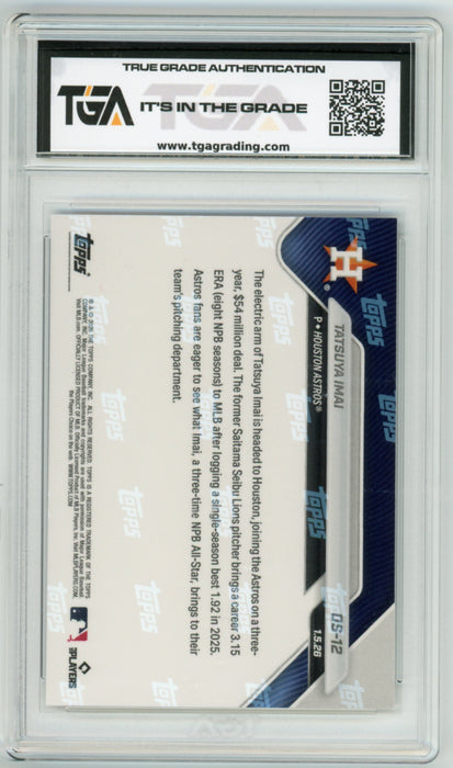 Tatsuya Imai #OS-12 2025 Topps Now MLB Graded TGA 10 Gem Mint