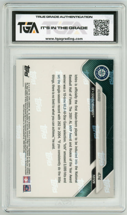 Ichiro Suzuki #474 2025 Topps Now MLB Graded TGA 10 Gem Mint