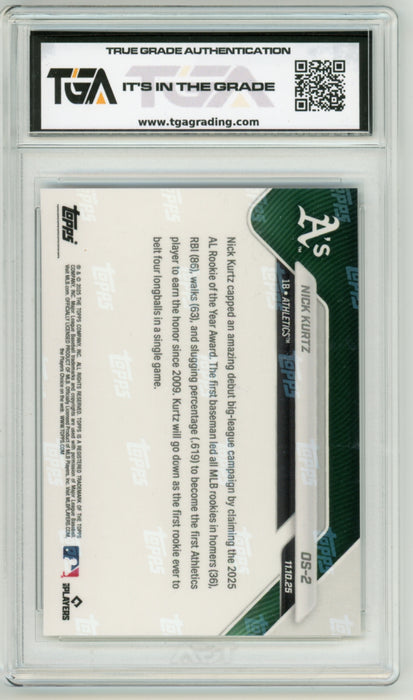 Nick Kurtz #OS-2 2025 Topps Now Offseason MLB Graded TGA 10 Gem Mint