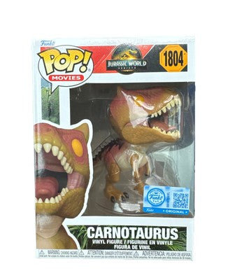 Funko Pop! Movies Target Exclusive Jurassic World Carnotaurus #1804 - Pastime Sports & Games