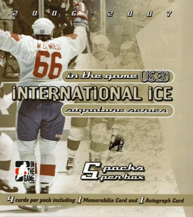 2006/07 ITG International Ice Signature Series Hockey Hobby Box - Pastime Sports & Games