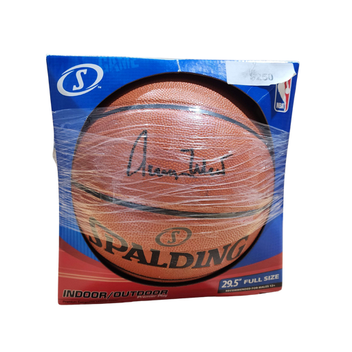 Jerry West Autographed Spalding Basketball