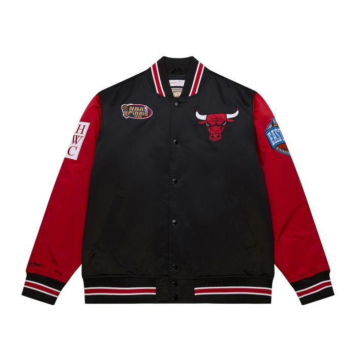 Chicago Bulls Primetime Heavyweight Hardwood Satin Jacket | Pastime ...