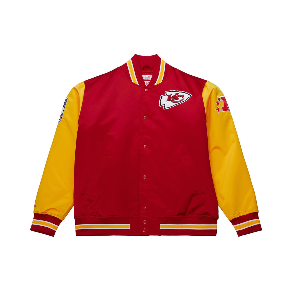 Kansas City Chiefs Primetime Heavyweight Throwback Satin Jacket