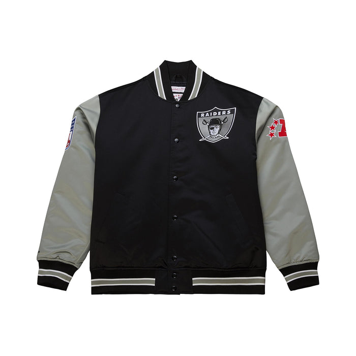 Oakland Raiders Primetime Heavyweight Throwback Satin Jacket