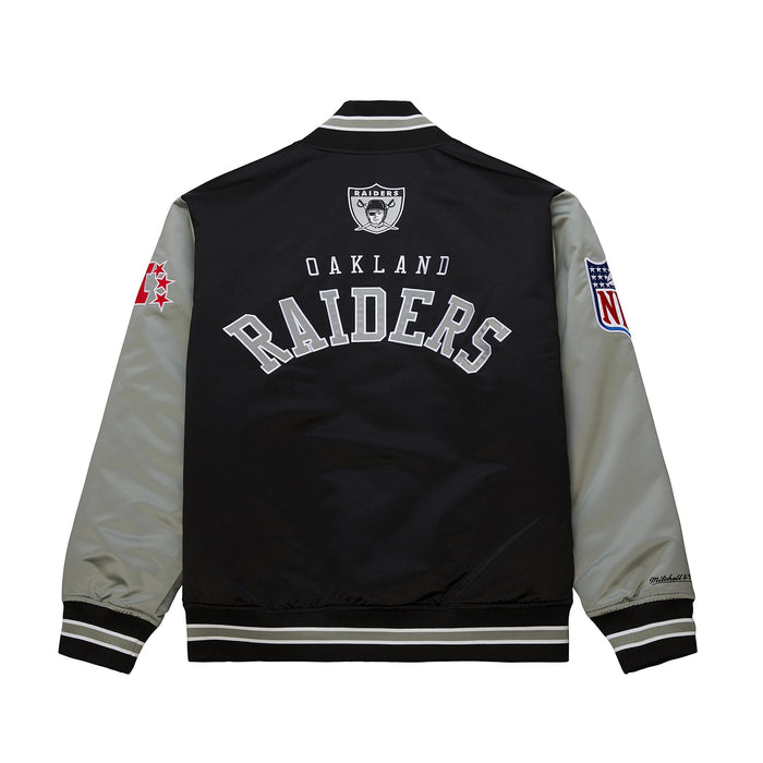 Oakland Raiders Primetime Heavyweight Throwback Satin Jacket