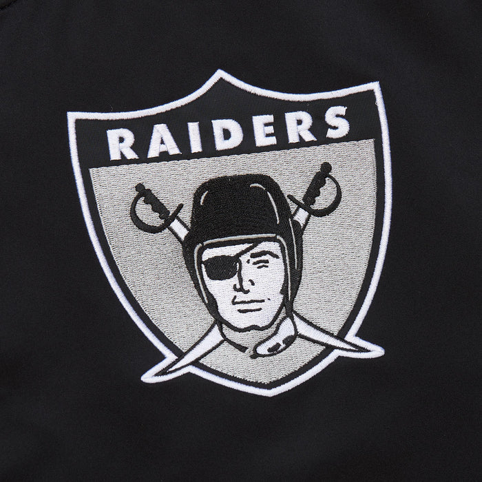 Oakland Raiders Primetime Heavyweight Throwback Satin Jacket