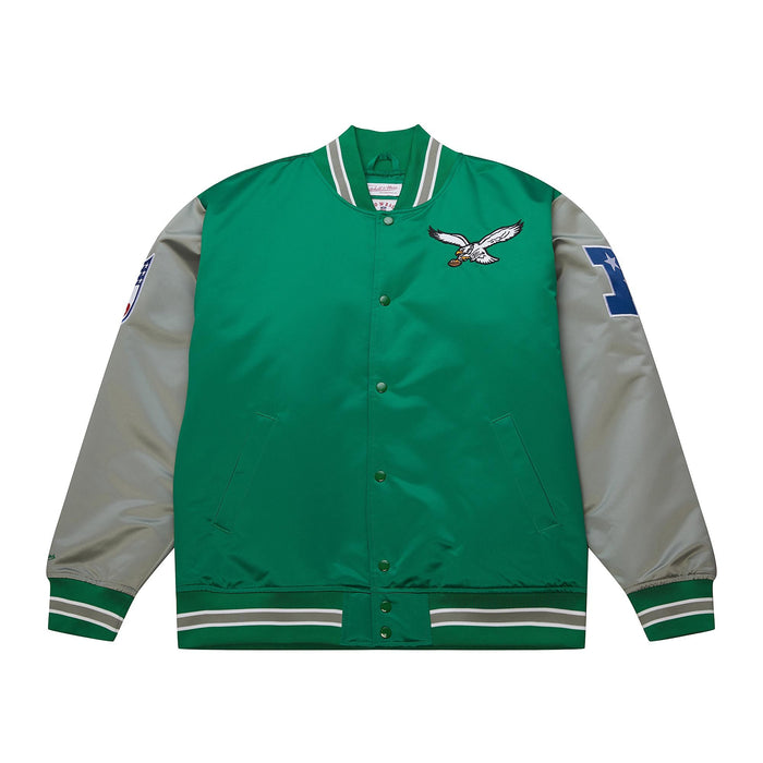 Philadelphia Eagles Primetime Heavyweight Throwback Satin Jacket