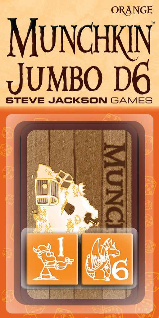 Munchkin Jumbo D6 Orange - Pastime Sports & Games