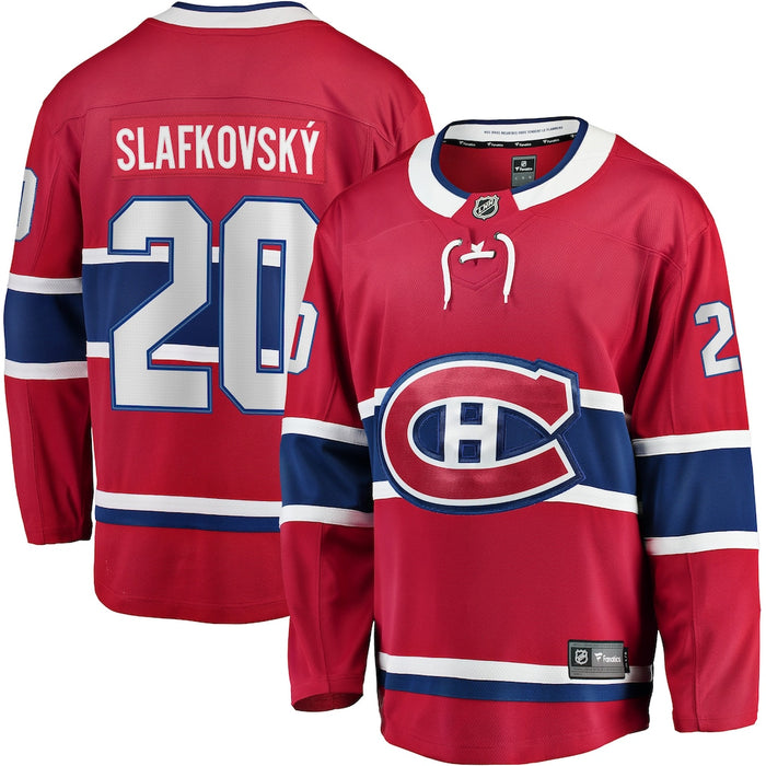Juraj Slafkovsky Montreal Canadiens Red Home Breakaway Hockey Jersey - Pastime Sports & Games