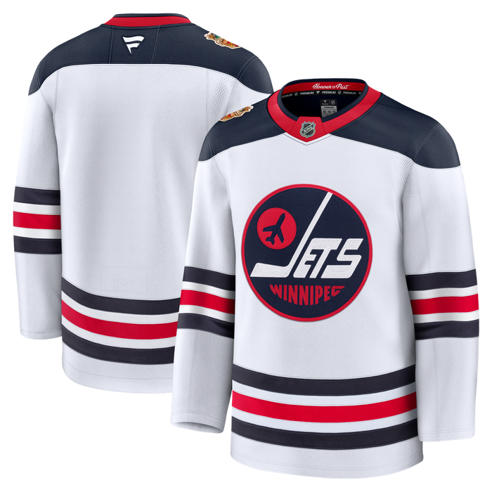 Winnipeg Jets 2026 White Heritage Classic Premium Away Hockey (Blank) Jersey - Pastime Sports & Games