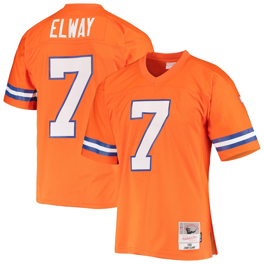 Denver Broncos John Elway Orange 1990 Throwbacks Legacy Jersey - Pastime Sports & Games