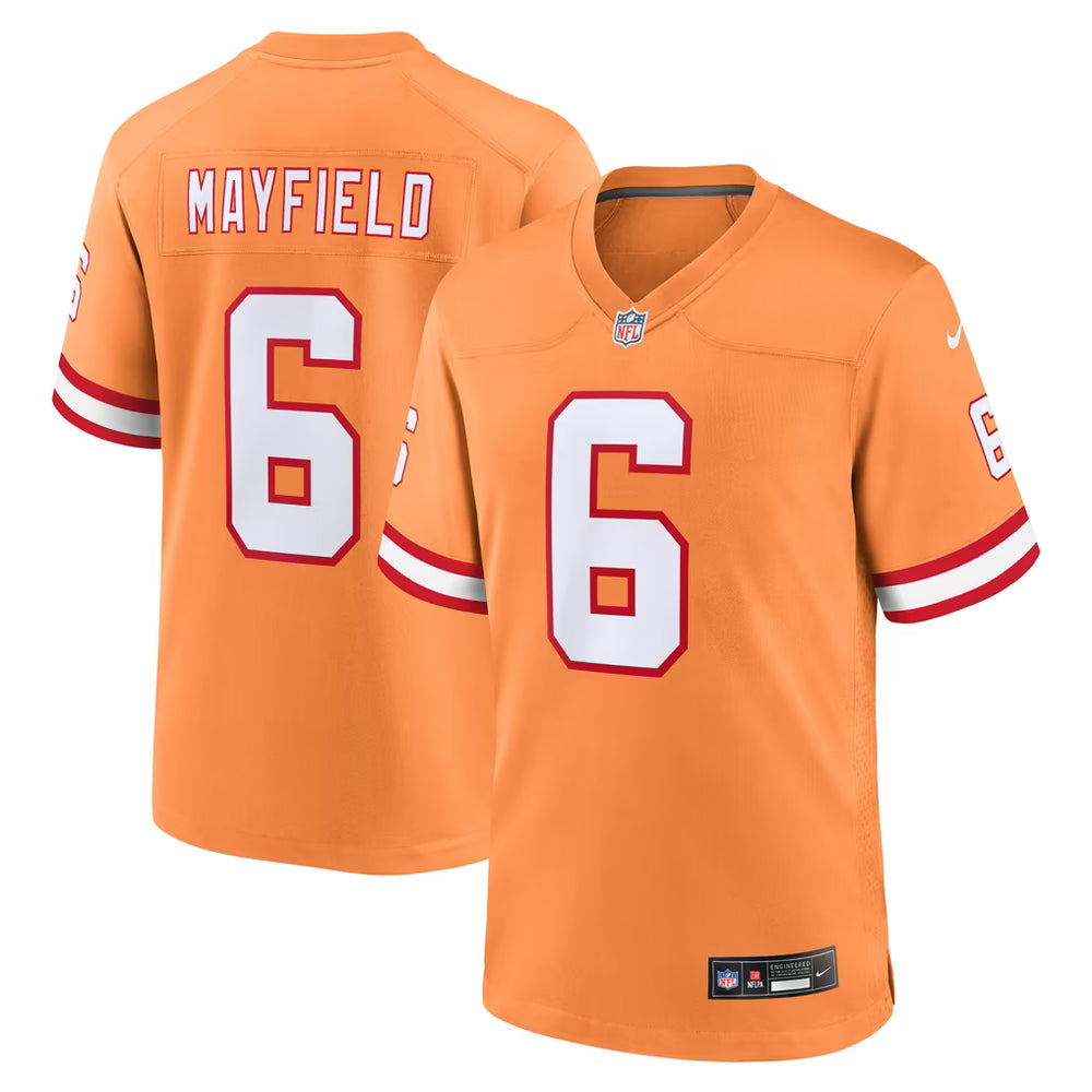 Baker Mayfield Tampa Bay Buccaneers Orange Nike Throwback Game Jersey