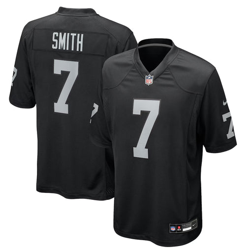 Geno Smith Las Vegas Raiders Black Nike Team Game Jersey