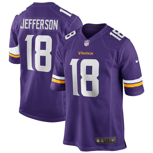 Justin Jefferson Minnesota Vikings Purple Nike Team Game Jersey