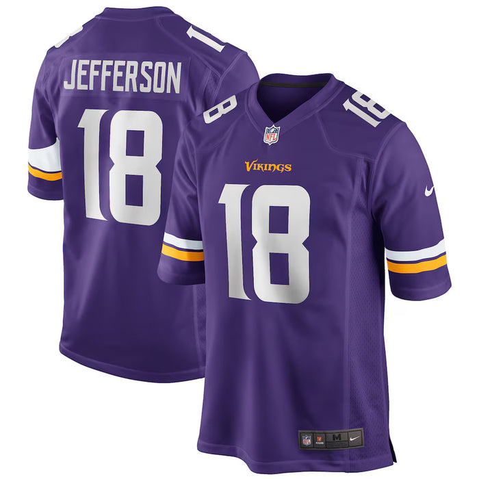 Justin Jefferson Minnesota Vikings Purple Nike Team Game Jersey