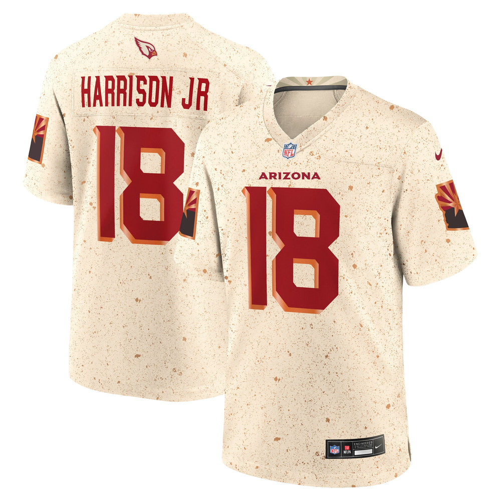 Marvin Harrison Jr. Arizona Cardinals Natural 2025 Rivalries Football Jersey - Pastime Sports & Games