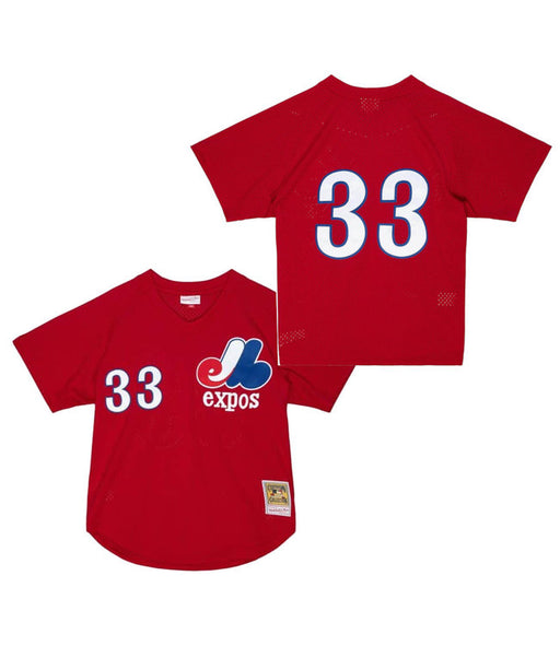 Montreal Expos Larry Walker Authentic Mitchell & Ness Batting Practice Red Baseball Jersey - Pastime Sports & Games