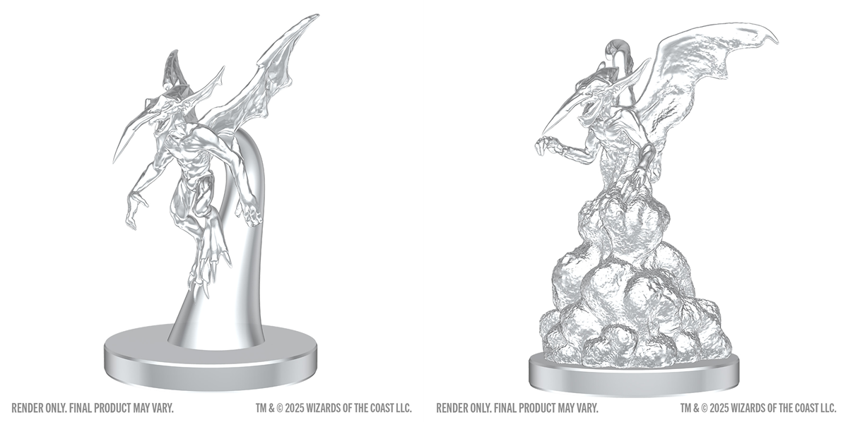 Nolzur's Marvelous Miniatures Ice Mephit and Dust Mephit - Pastime Sports & Games