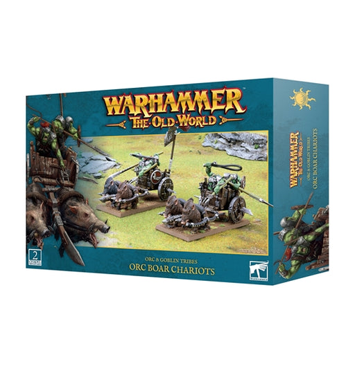 Warhammer The Old World Orc & Goblin Tribes Orc Boar Chariots (09-07) - Pastime Sports & Games