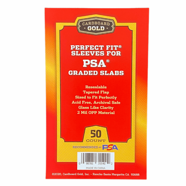 card sleeve png Cardboard Gold Perfect Fit Sleeves For PSA Graded Cards– Pastime Sports & Games