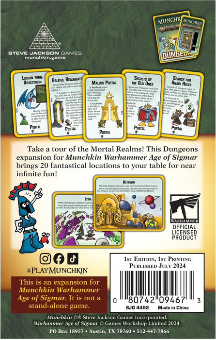 Munchkin Warhammer Age Of Sigmar Dire Domains - Pastime Sports & Games