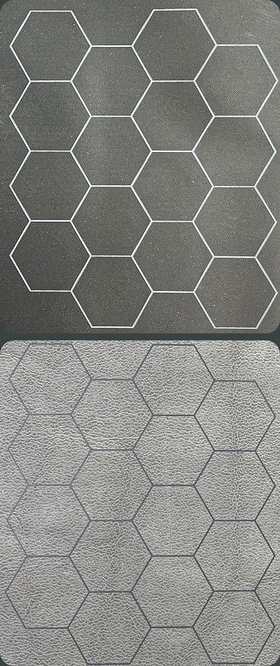 Megamat 1" Hex Reversible Black/Grey 34.5"x48"